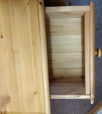 Bespoke Pine 3 Drawer Bedside Table From - Click Image to Close